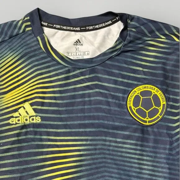 Adidas Colombia 2019 Copa America Pre Match Jersey XL - Picture 3 of 7